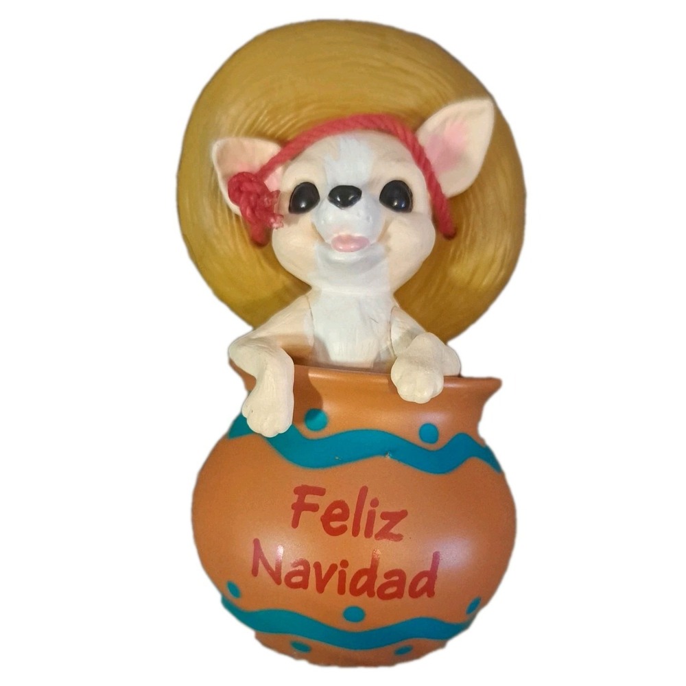 1994 Hallmark Keepsake Ornament - Feliz Navidad - Chihuahua - Picture 4 of 7